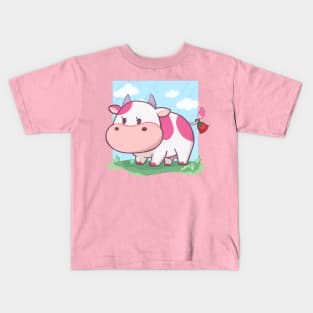 Strawberry Cow Kids T-Shirt